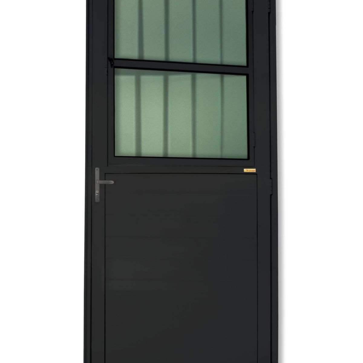 Porta Postigo Lambri Alumínio Preto Esquerda 210x86x4,6cm Super 25, marca Brimak - Foto Principal