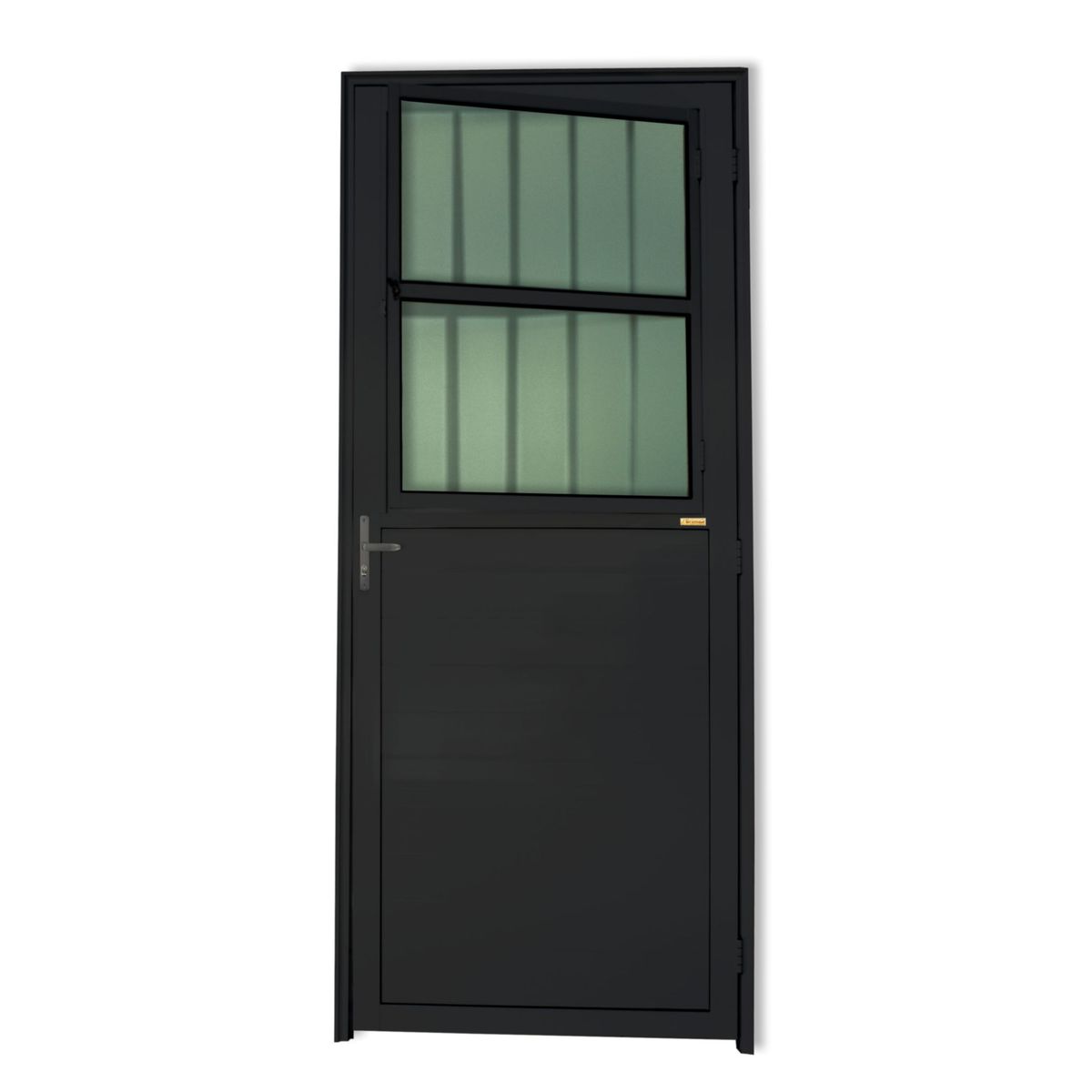 Porta Postigo Lambri Alumínio Preto Esquerda 210x86x4,6cm Super 25, marca Brimak - Foto Principal