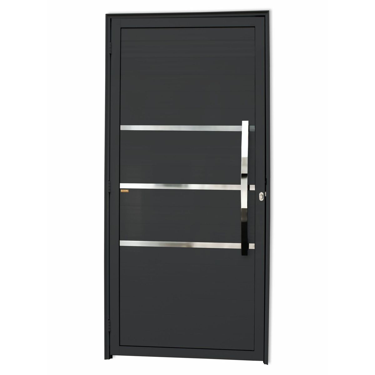 Porta Lambri e Friso Alumínio Preto Direita 210x90x4,6cm Evolution, marca Brimak - Foto Principal