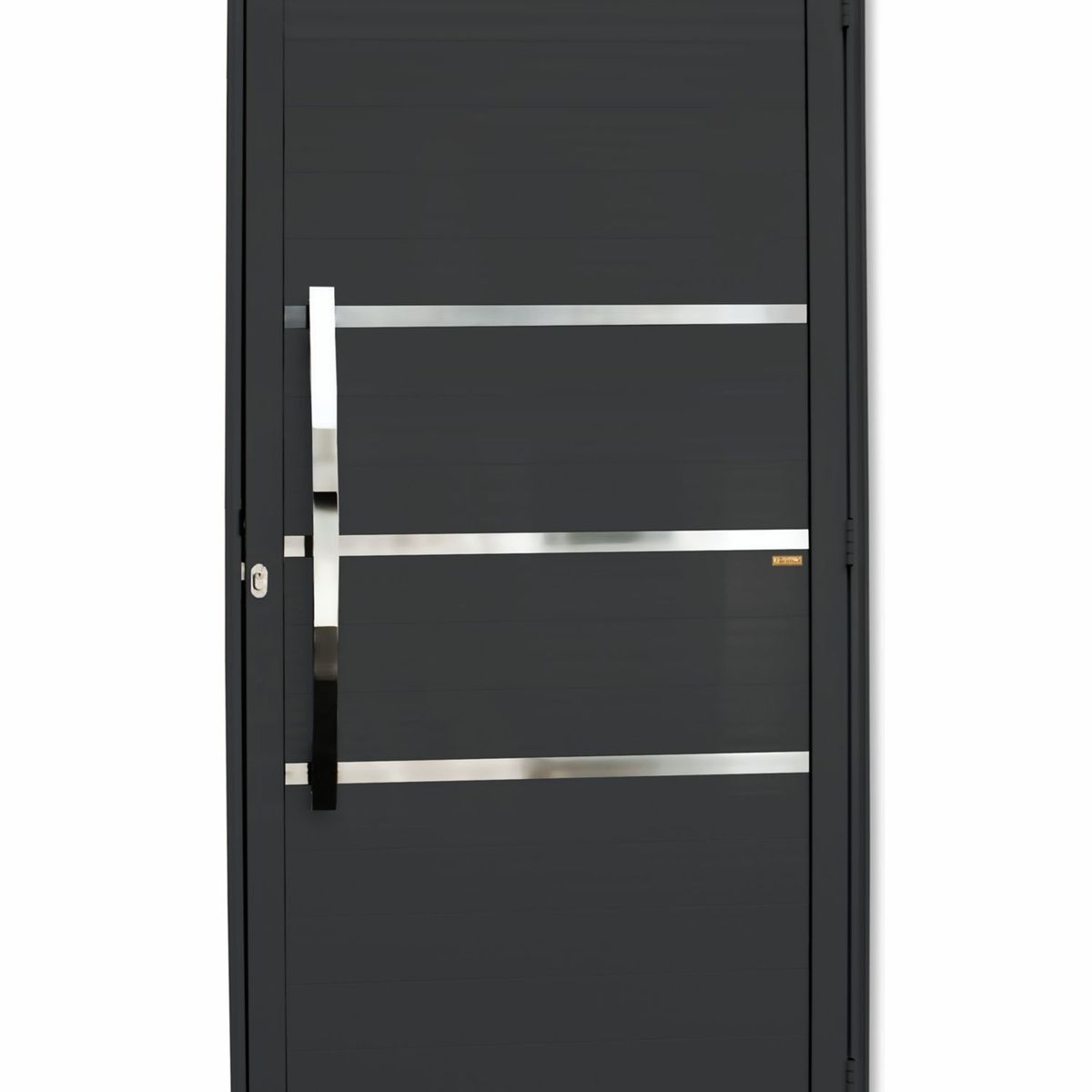 Porta Lambri e Friso Alumínio Preto Esquerda 210x100x4,6cm Evolution, marca Brimak - Foto Principal