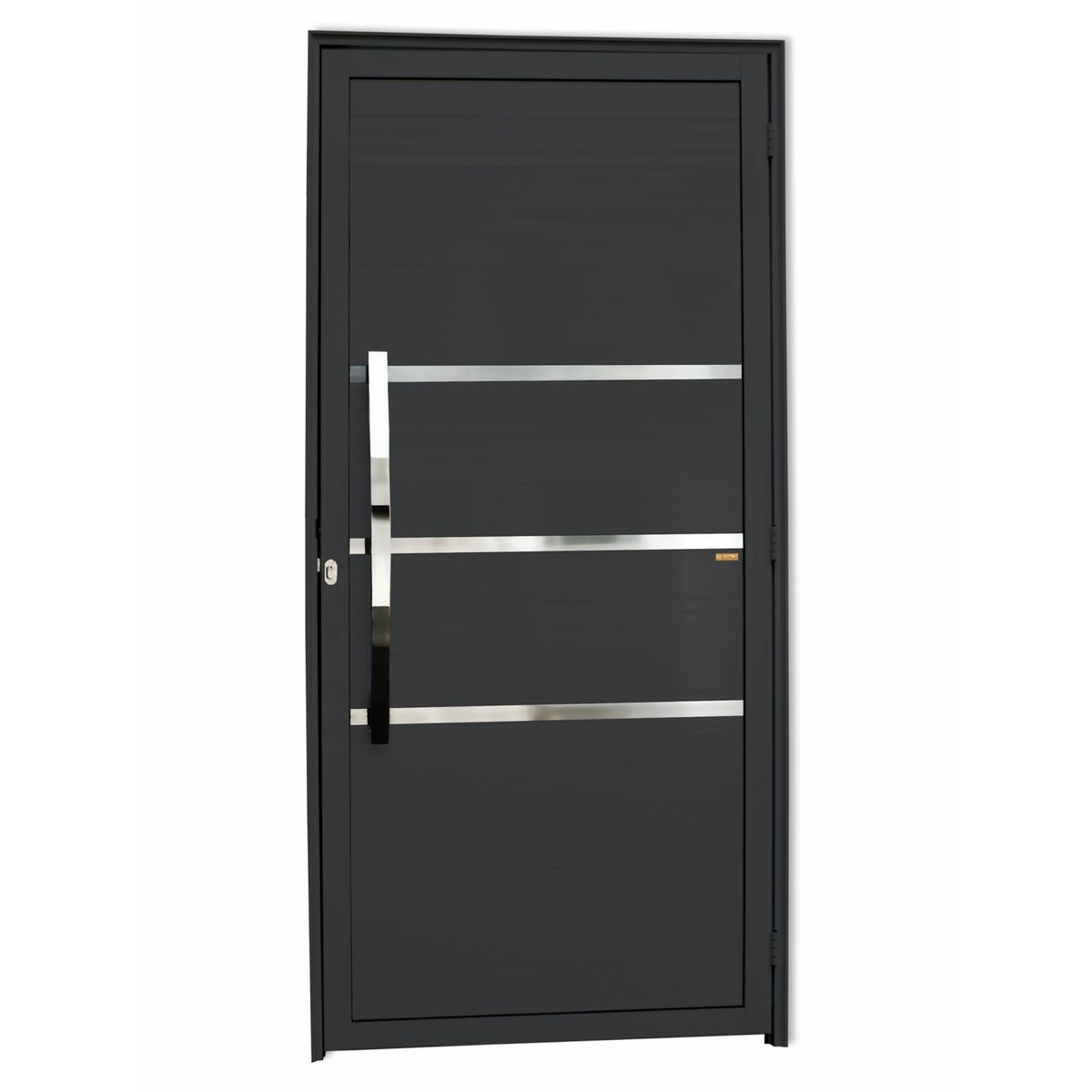 Porta Lambri e Friso Alumínio Preto Esquerda 210x100x4,6cm Evolution, marca Brimak - Foto Principal