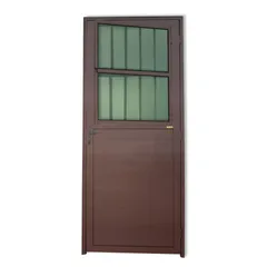 Porta Postigo Lambri Alumínio Corten Direita 210x86x4,6cm Super 25