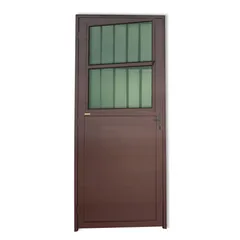 Porta Postigo Lambri Alumínio Corten Esquerda 210x86x4,6cm Super 25