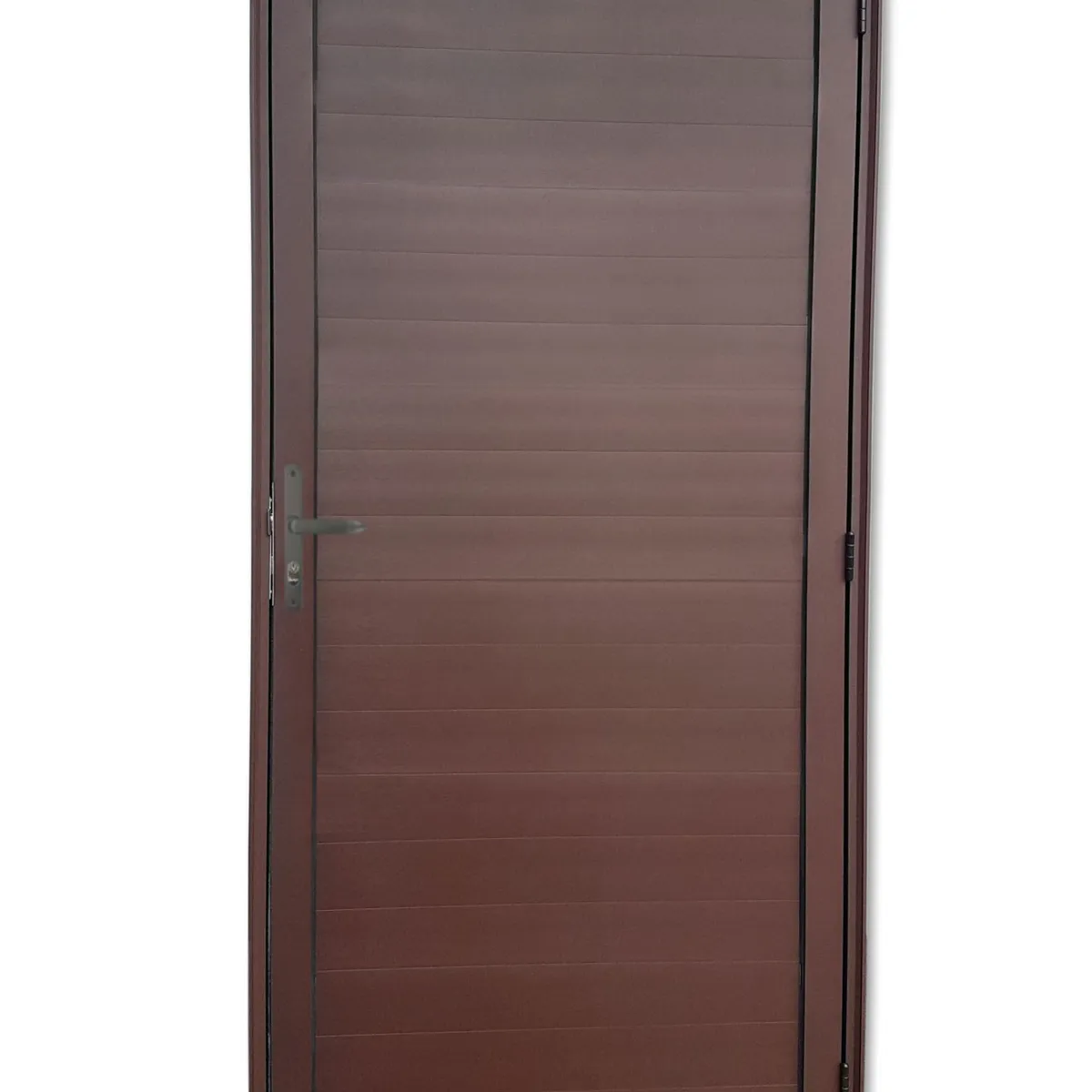 Porta Lambri Fechadura Alumínio Corten Esquerda 210x100x4,6cm Super 25, marca Brimak - Foto Principal