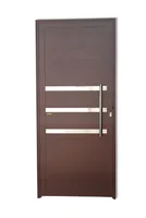 Porta Lambri e Friso Alumínio Corten Direita 210x90x4,6cm Super 25