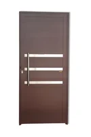 Porta Lambri e Friso Alumínio Corten Esquerda 210x90x4,6cm Super 25