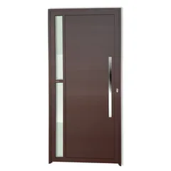 Porta Lambri e Visor Alumínio Corten Direita 210x90x4,6cm Visione