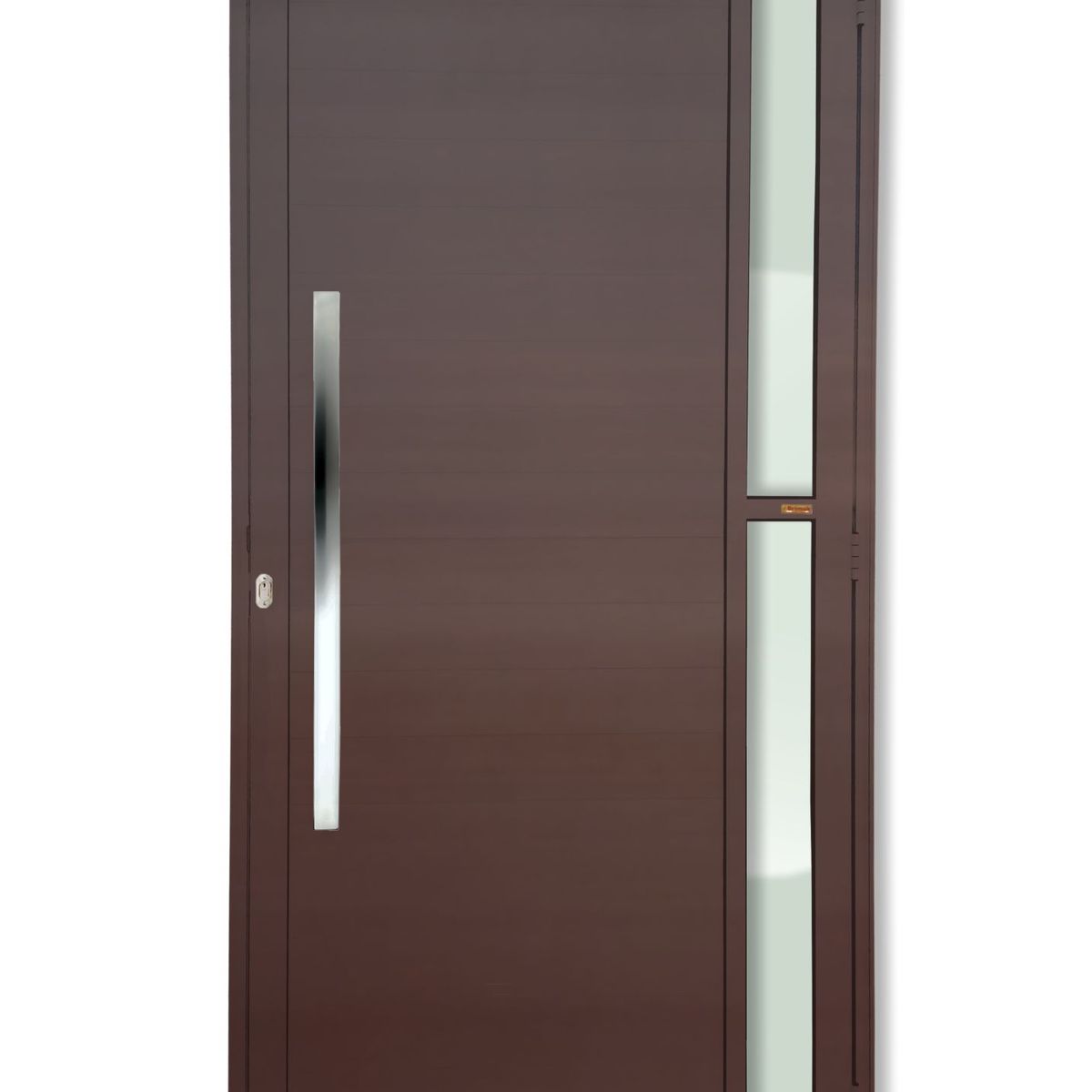 Porta Lambri e Visor Alumínio Corten Esquerda 210x90x4,6cm Visione, marca Brimak - Foto Principal