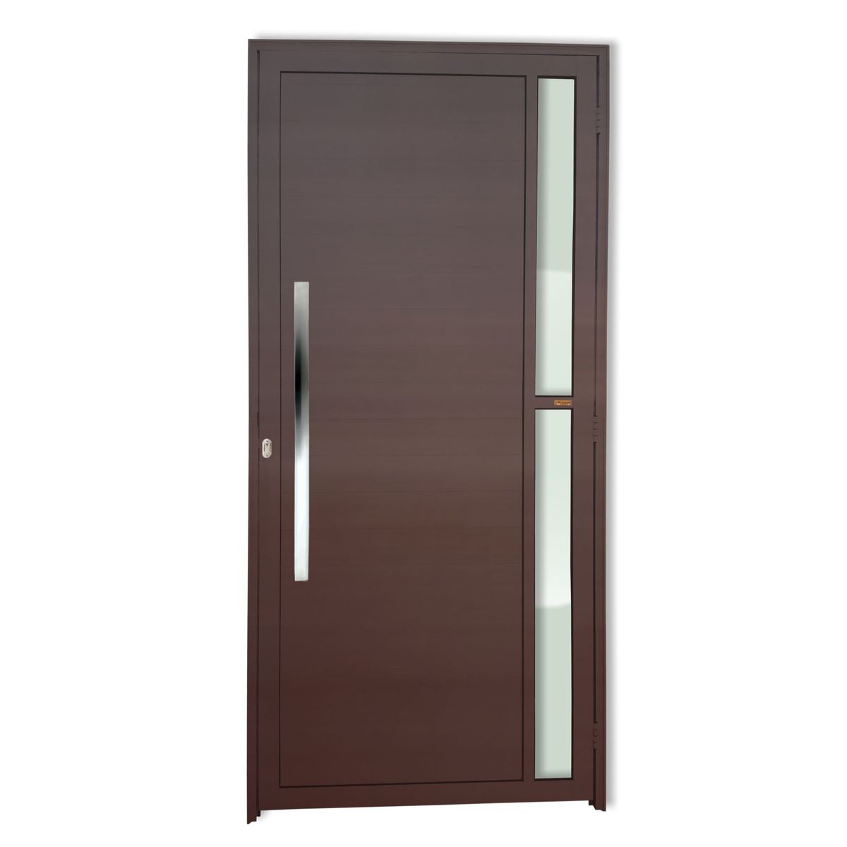 Porta Lambri e Visor Alumínio Corten Esquerda 210x90x4,6cm Visione, marca Brimak - Foto Principal