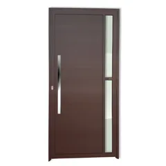 Porta Lambri e Visor Alumínio Corten Esquerda 210x100x4,6cm Visione
