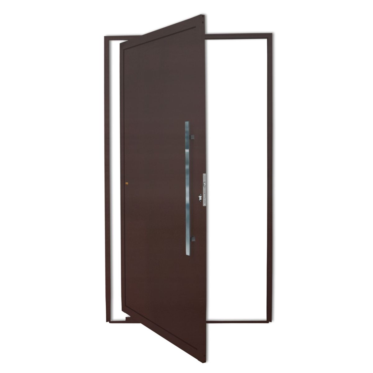 Porta Pivotante Alumínio Corten Direita 210x100x4,6cm Super 25, marca Brimak - Foto Principal
