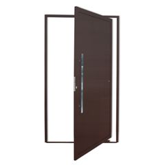 Porta Pivotante Alumínio Corten Esquerda 210x100x4,6cm Super 25