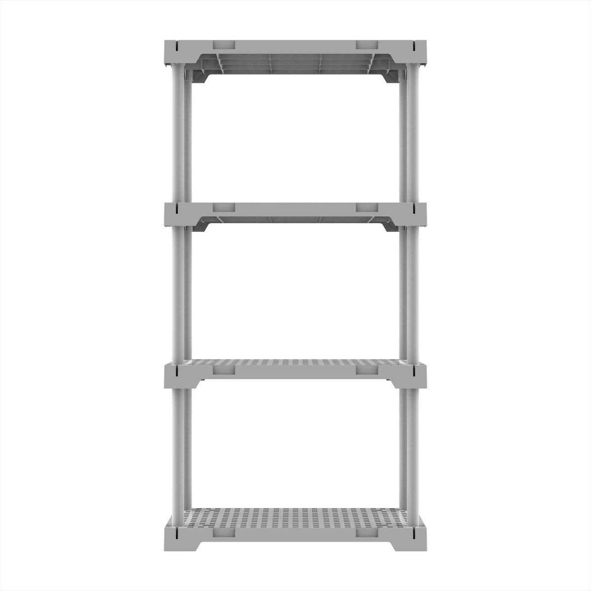 Estante de Plástico com 4 Prateleiras Branca Organize 127x70x35cm 100kg Grifit, marca Fixser - Foto 2