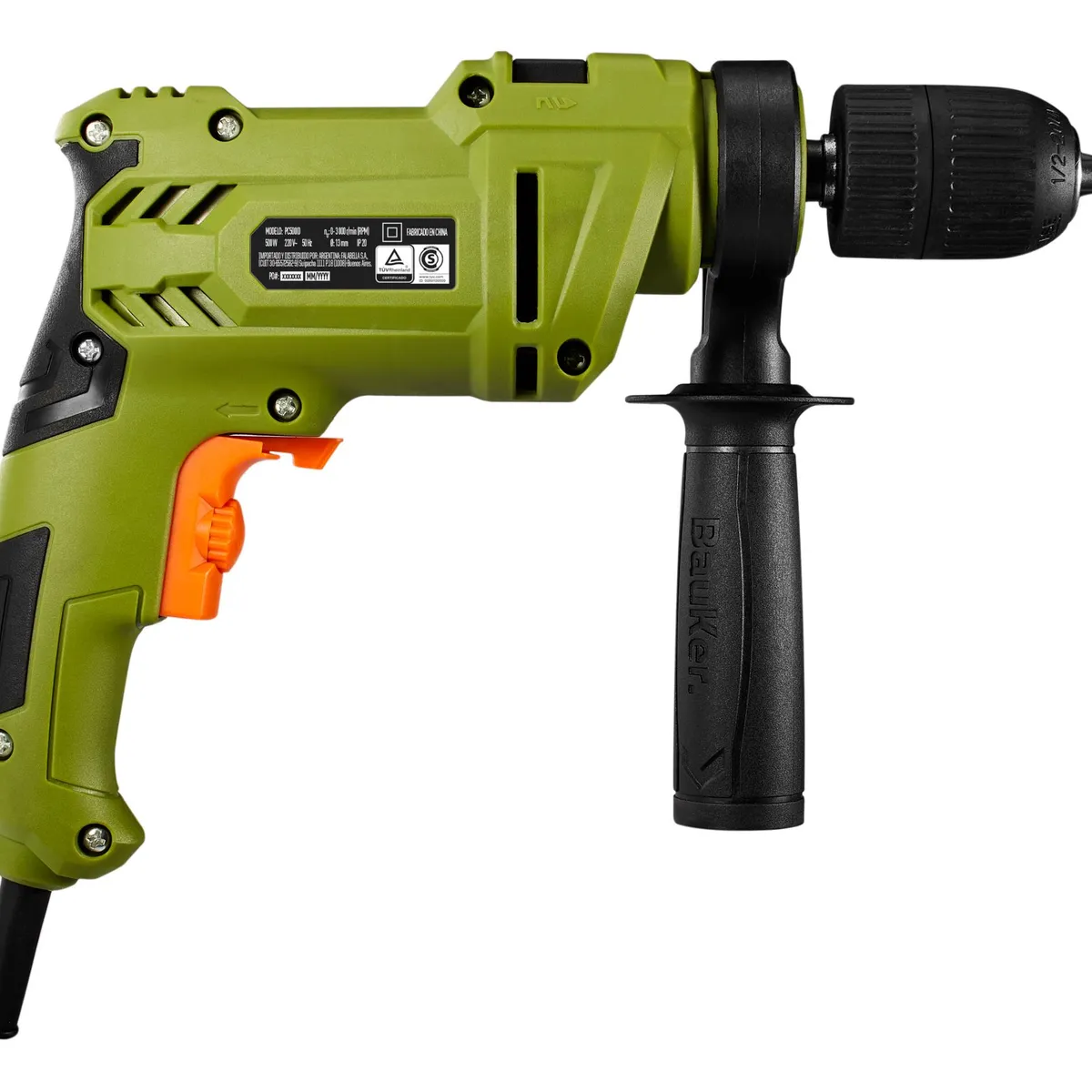Furadeira 13Mm PC500ID (1/2) 500W 220V Bauker, marca Bauker - Foto Principal
