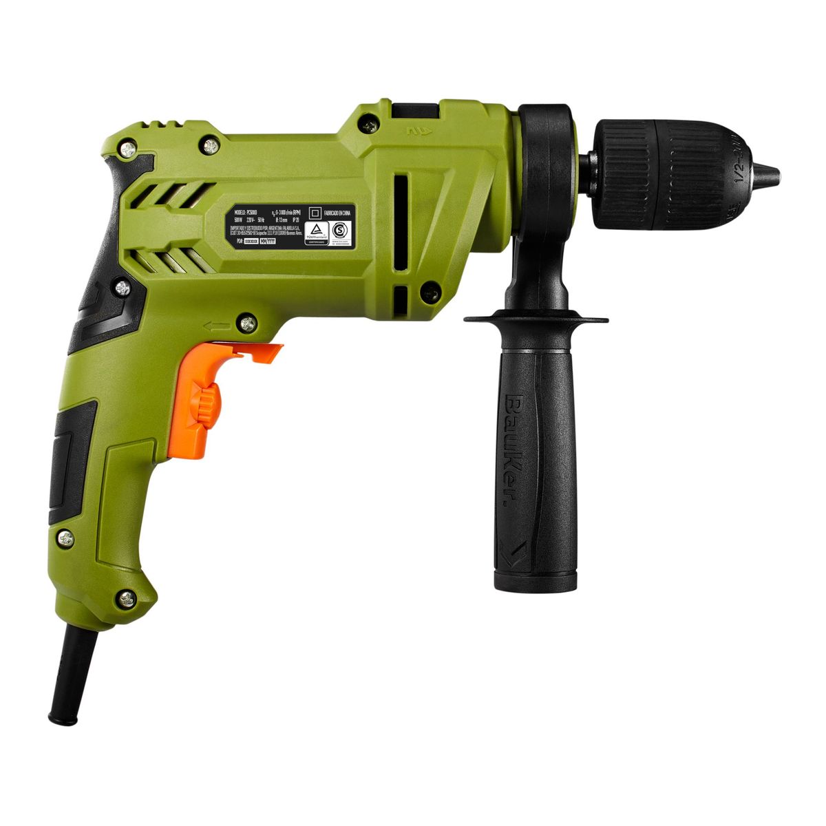Furadeira 13Mm PC500ID (1/2) 500W 220V Bauker, marca Bauker - Foto Principal