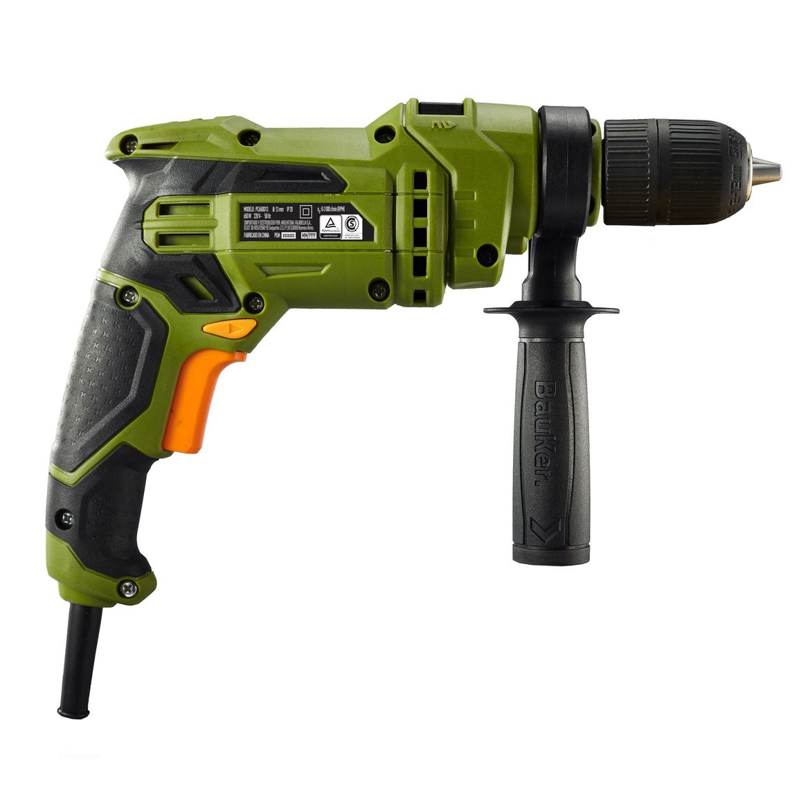 Kit Furadeira Bauker 13mm (1/2) 220V 650W