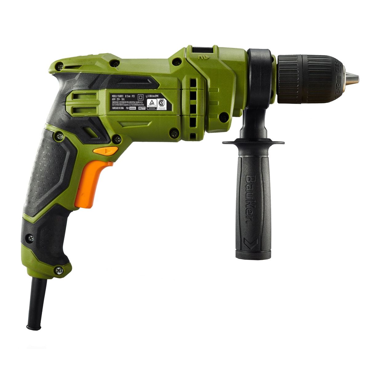 Furadeira 13Mm PC650ID13P9 (1/2) 650W 220V Bauker, marca Bauker - Foto 2