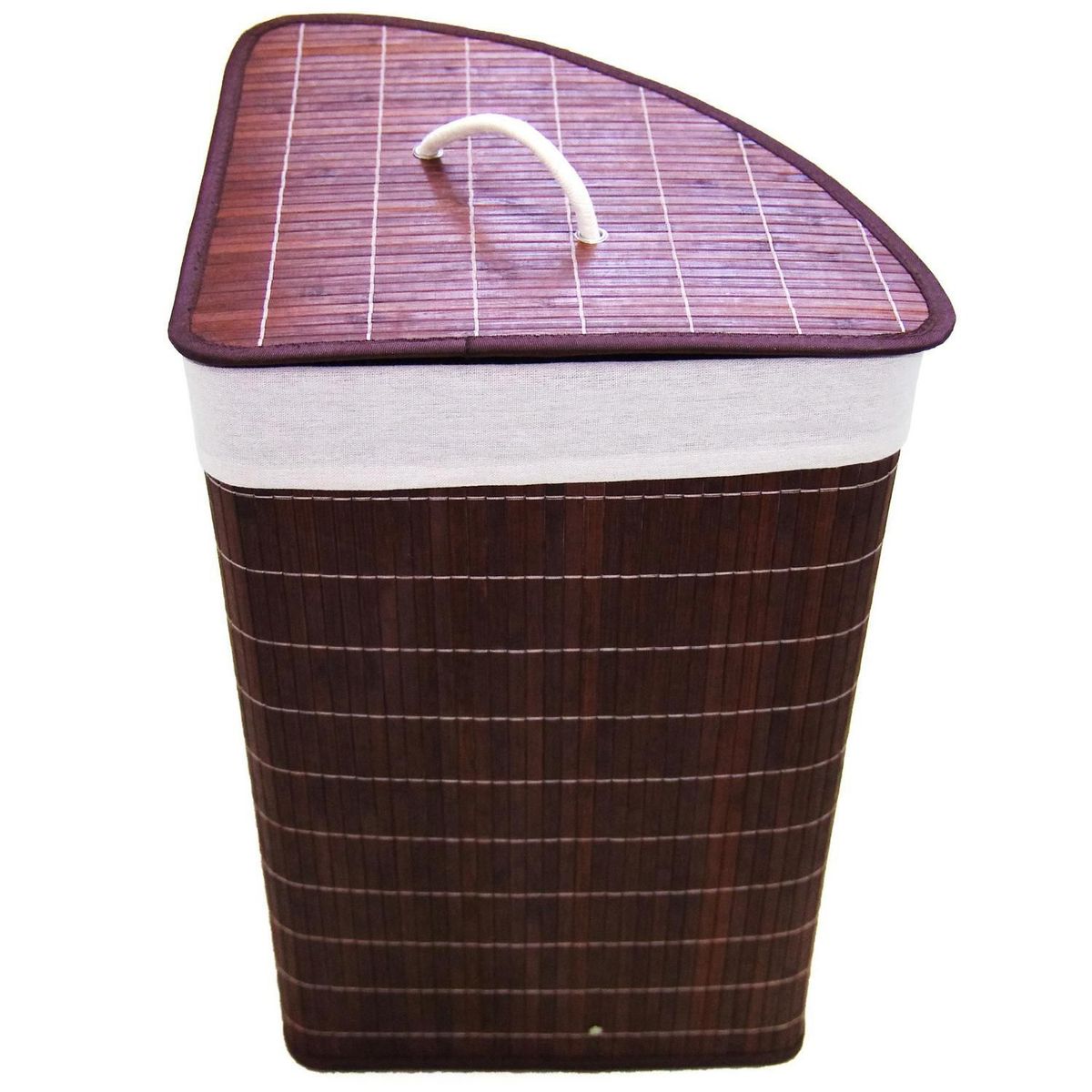 Cesto de Roupa Bambu, marca Just Home Collection - Foto 2