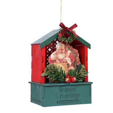 Casa Anjo Noel 10cm Vermelho Dear Santa