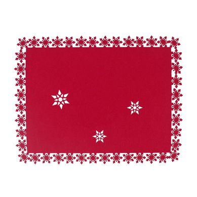 Jogo Americano de Natal Vermelho