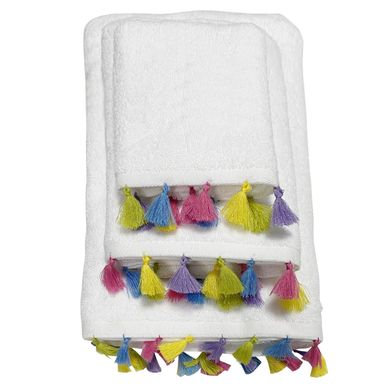 Set 3 Toalhas Pompom Algodo Just Home Collection