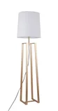 Luminária de Piso Laghu E27 Branco e Dourado Just Home Collection
