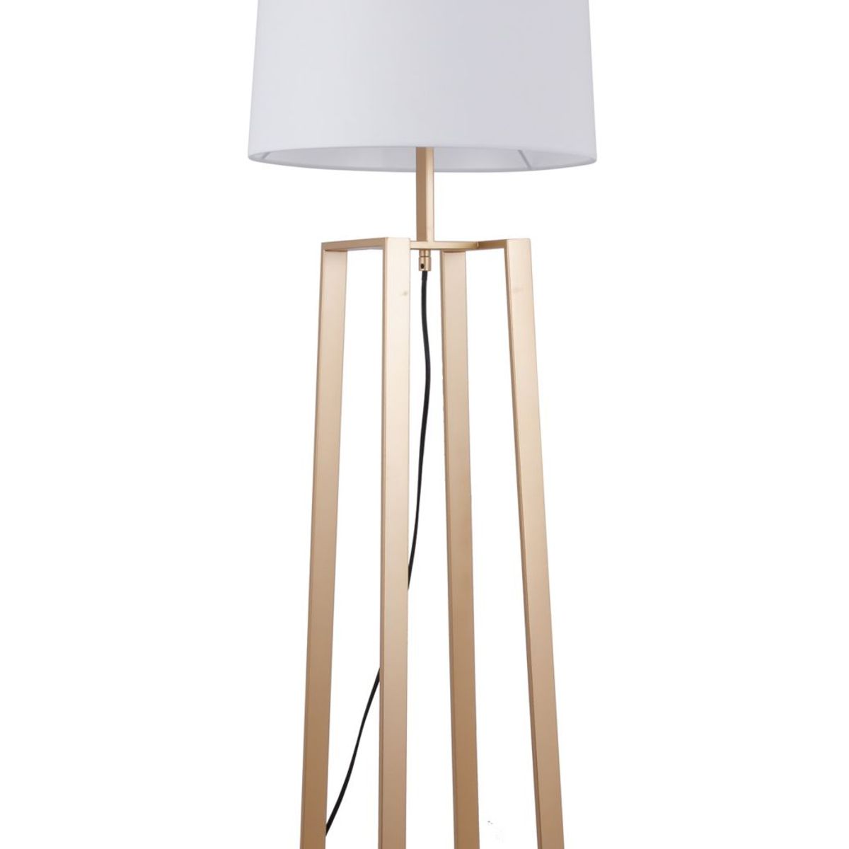 Luminária de Piso Laghu E27 Branco e Dourado Just Home Collection, marca Just Home Collection - Foto Principal
