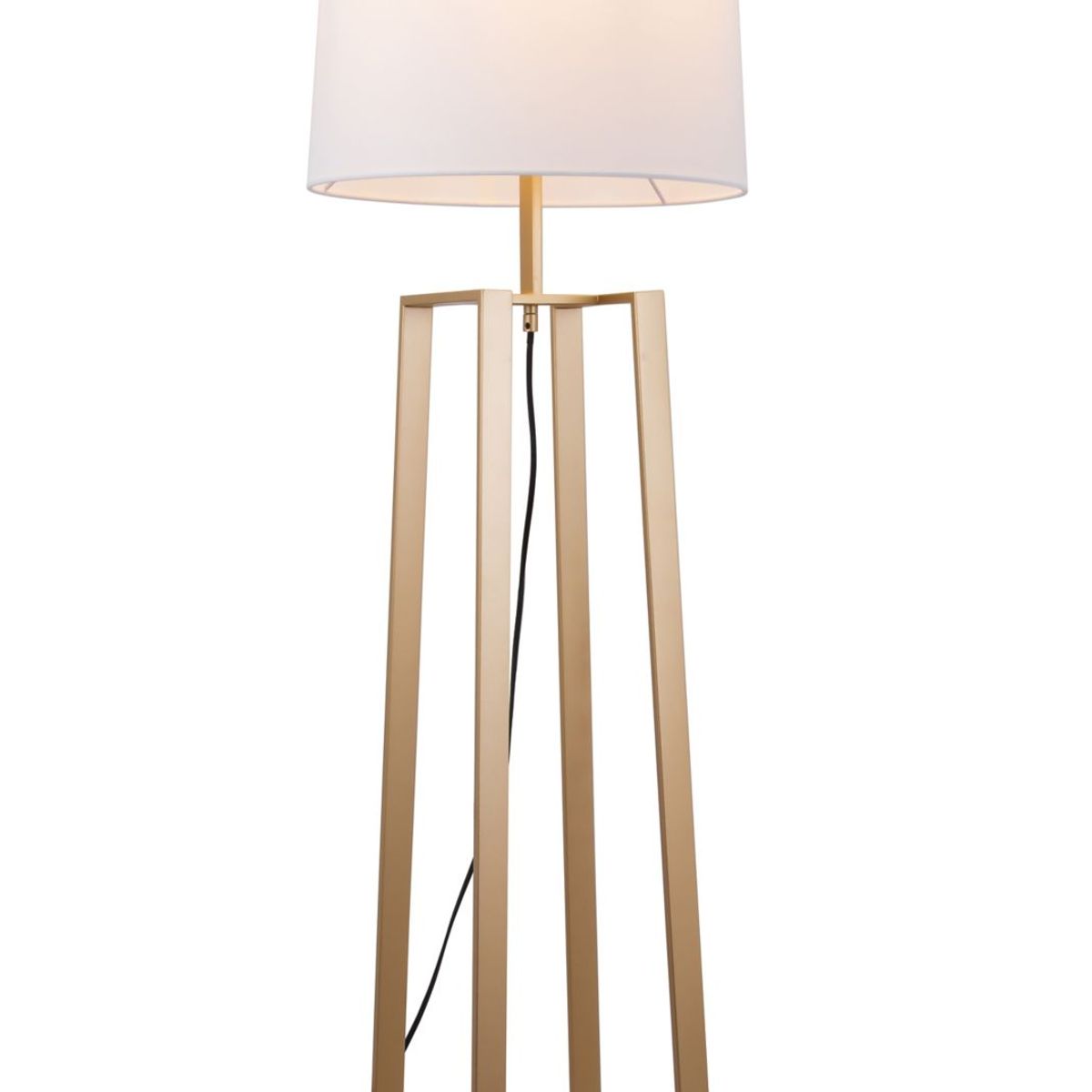 Luminária de Piso Laghu E27 Branco e Dourado Just Home Collection, marca Just Home Collection - Foto 2