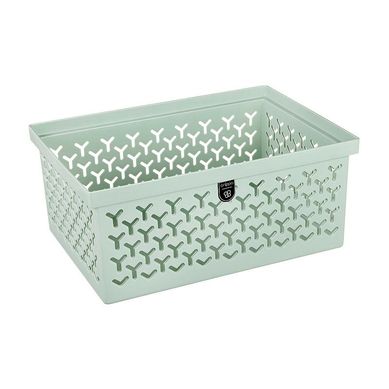 Cesto Plstico Organizador com Tampa Crippa 14 x 31 x 22,6 cm Menta