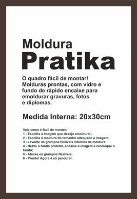 Moldura Pratika Remember 20x30cm Betume