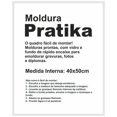 Moldura Pratika Remember 40x50cm Branco