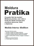 Moldura Pratika Remember 60x80cm Betume