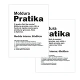 Kit 2 Molduras Pratika Remember 60x80cm Branco