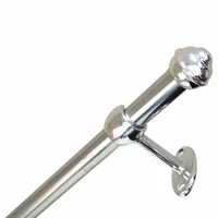 kit Varão 1,50m 19mm Fino Aluminio Pratiko pro Bella Arte