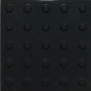Piso Tatil Alerta  Preto 25CMX25CM 1M2/16PCS