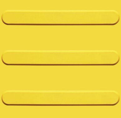 Piso Tatil Direcional Amarelo 25cmx25cm 1M2/16 Peas