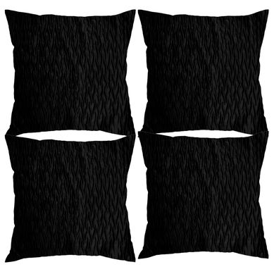 Combo com 4 Almofadas Dunas 43x43cm Preto