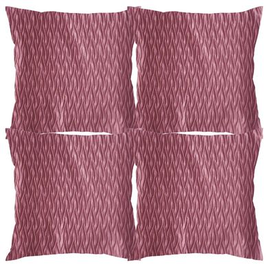 Combo com 4 Almofadas Dunas 43x43cm Rosa