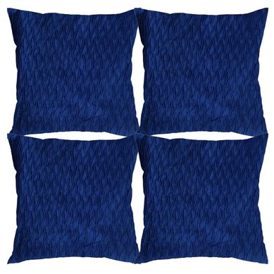 Combo com 4 Almofadas Dunas 43x43cm Azul Marinho