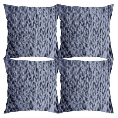 Combo com 4 Almofadas Dunas 43x43cm Cinza