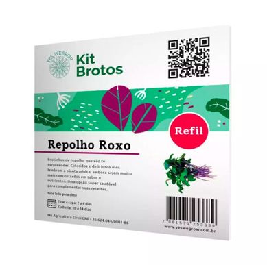 Refil Kit Brotos Repolho Roxo Yeswegrow