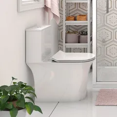 Vaso Sanitário Monobloco 3/6L Bilbao Branco Sensi D'acqua