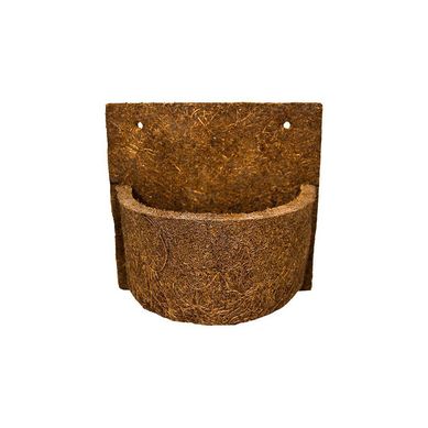 Vaso de Parede de Fibra de Coco n13 com placa 19cmX18cm