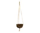 Vaso Pendente Fibra de Coco Parede Pequeno 7x10x5cm Coquim