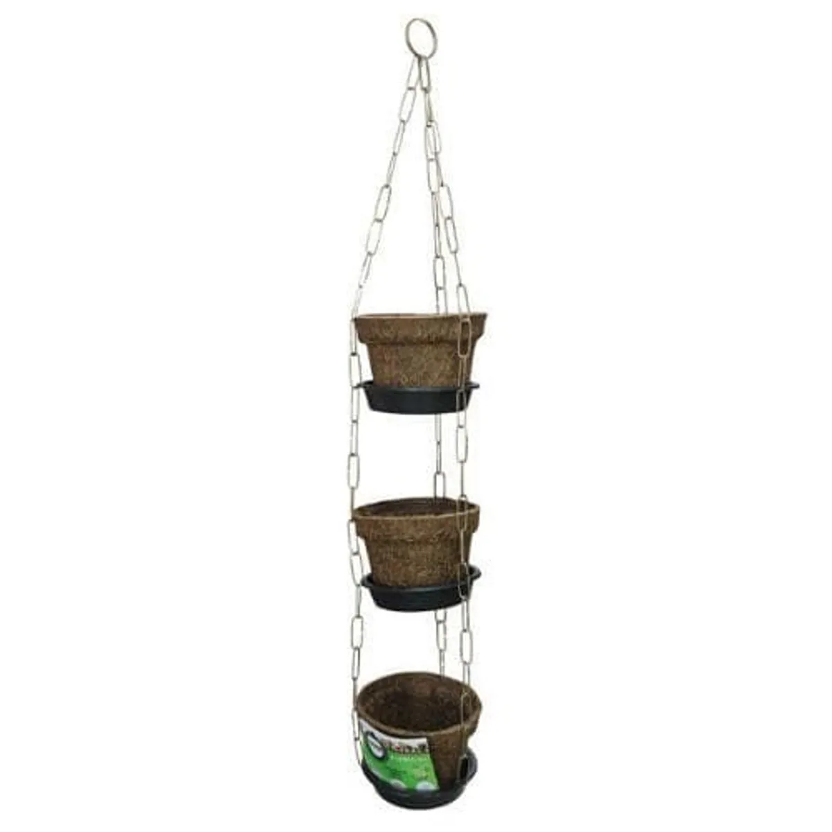 Conjunto 3 Vasos Fibra de Coco Parede Médio 20x8x11cm Coquim, marca Coquim - Foto Principal