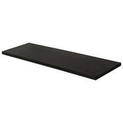 Prateleira de Madeira MDP Preta 60x20x1,5cm Multivisão