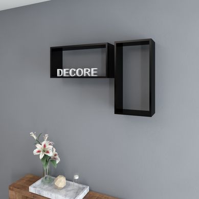 Nicho Com Suporte Invisivel 30X60 Preto