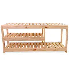 Sapateira com banco de pinus 50x110x35 cm Super Max