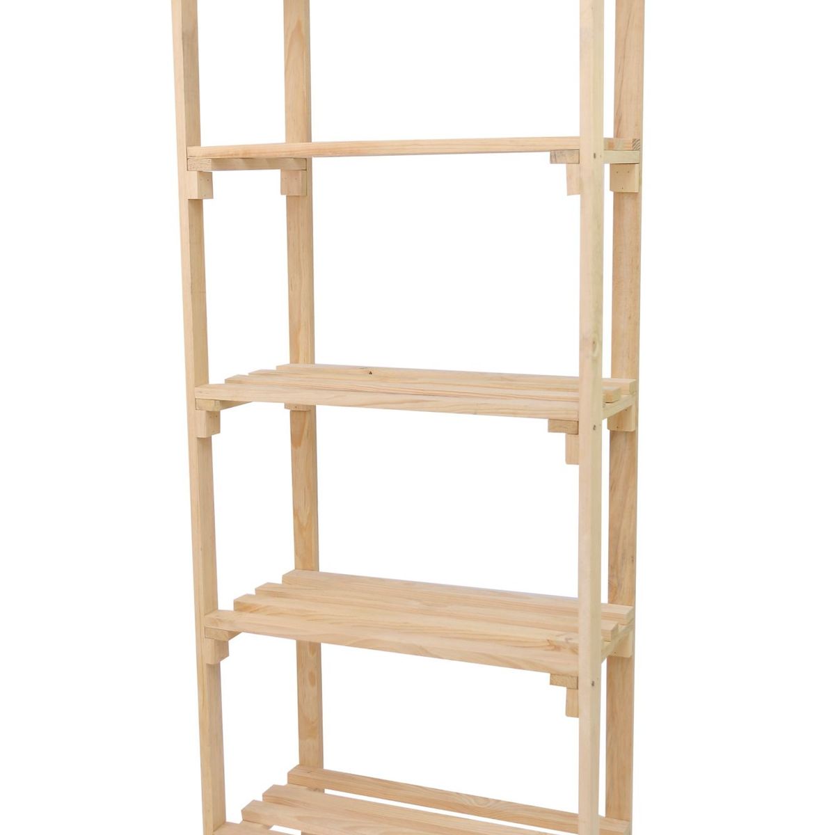 Estante de Madeira Pinus com 5 Prateleiras Natural 170x60x30cm Super Max, marca Super Max - Foto 2