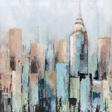 Quadro Canvas City Blue 100x100 cm Homy